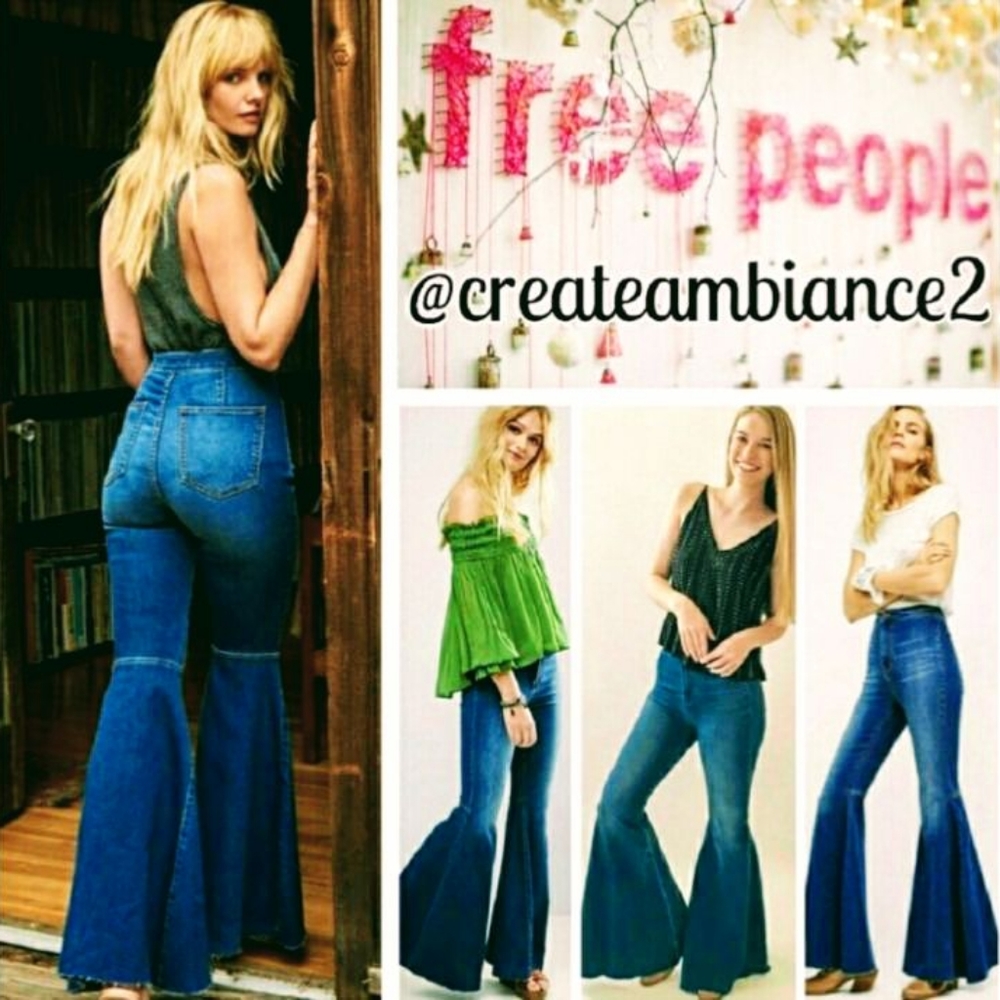 Free People Extreme Elephant Flare Jeans Size 27 NWT